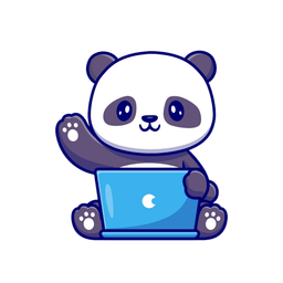panda waving